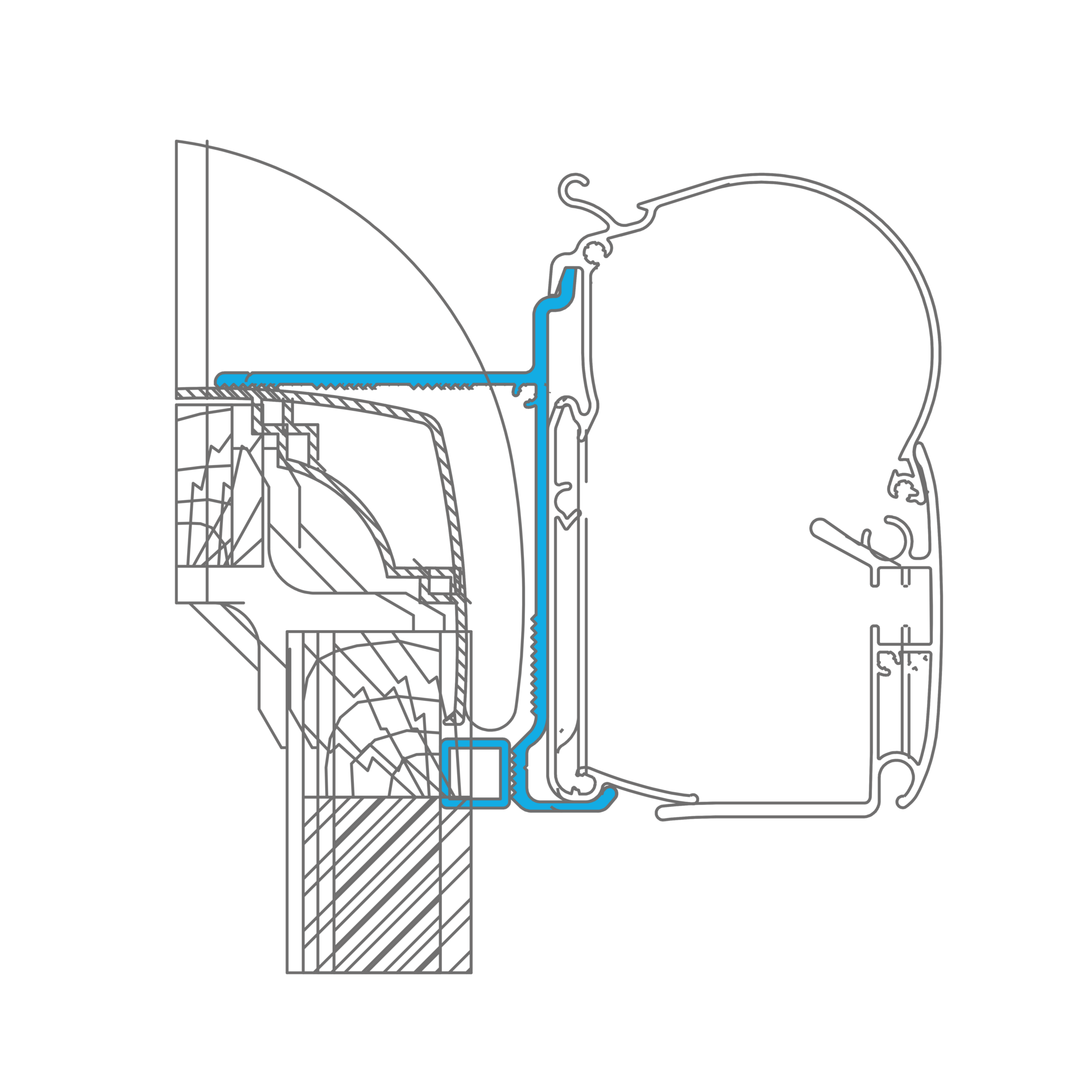 Dometic PerfectWall Adapter 005