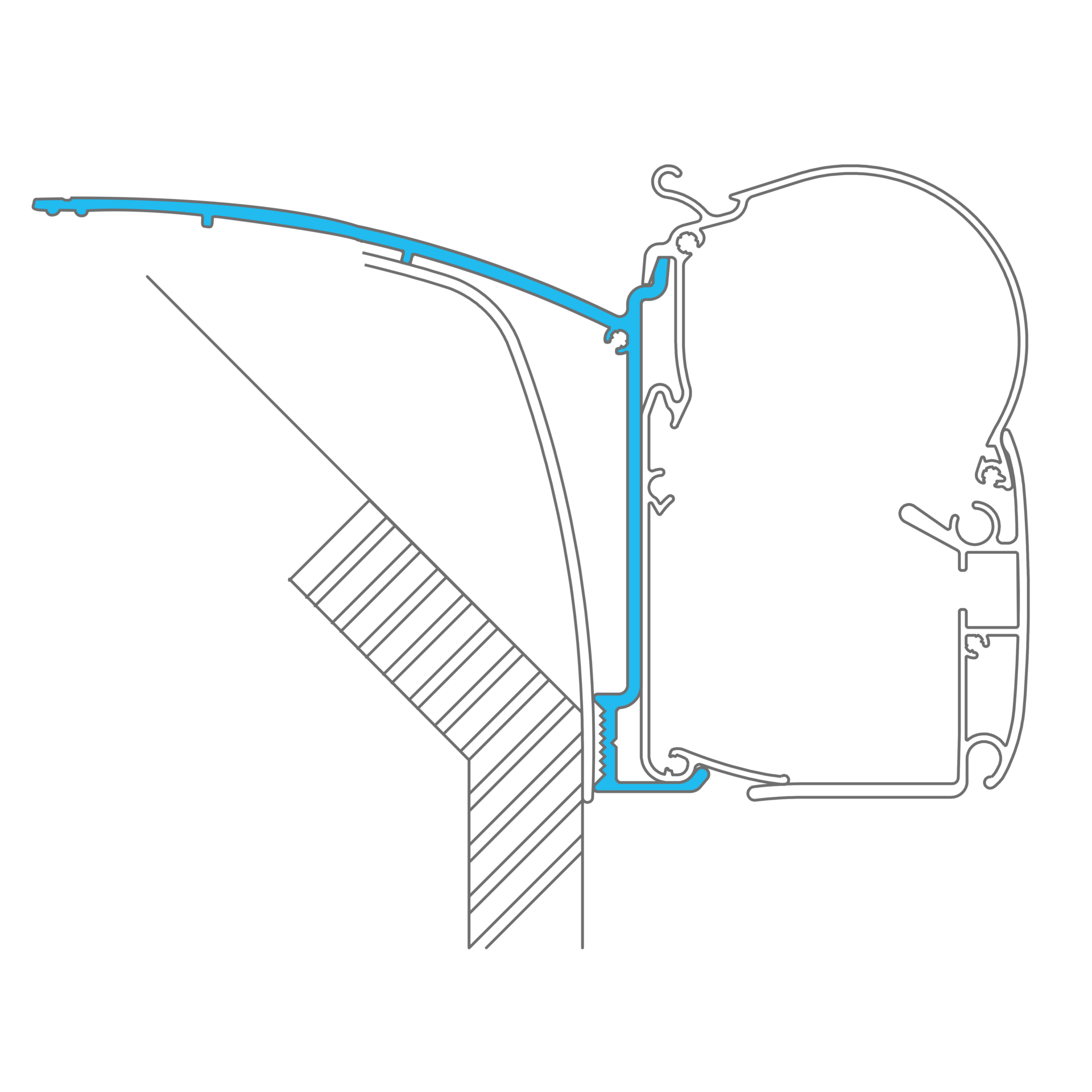 Dometic PerfectWall Adapter 011