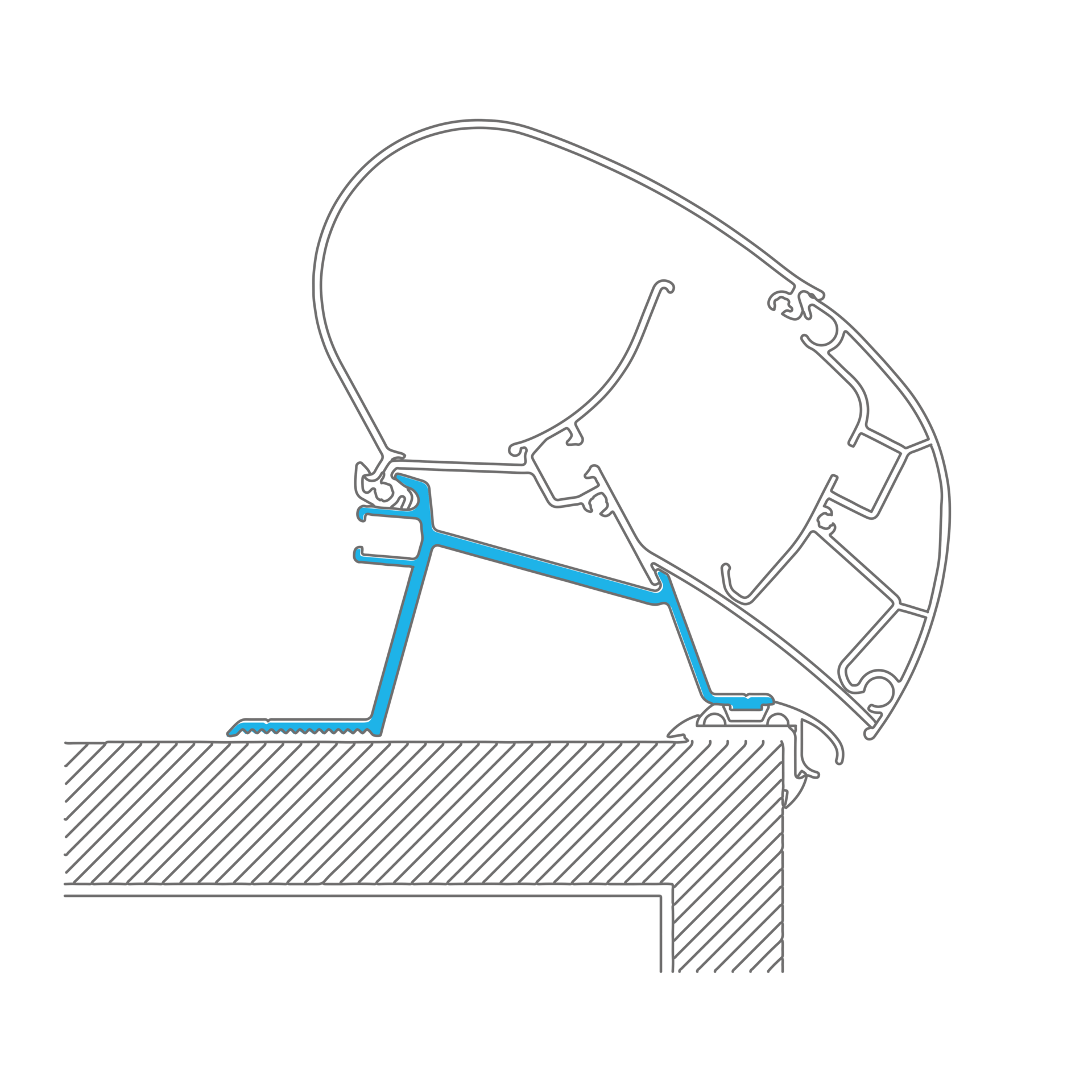 Dometic PerfectRoof Adapter 042