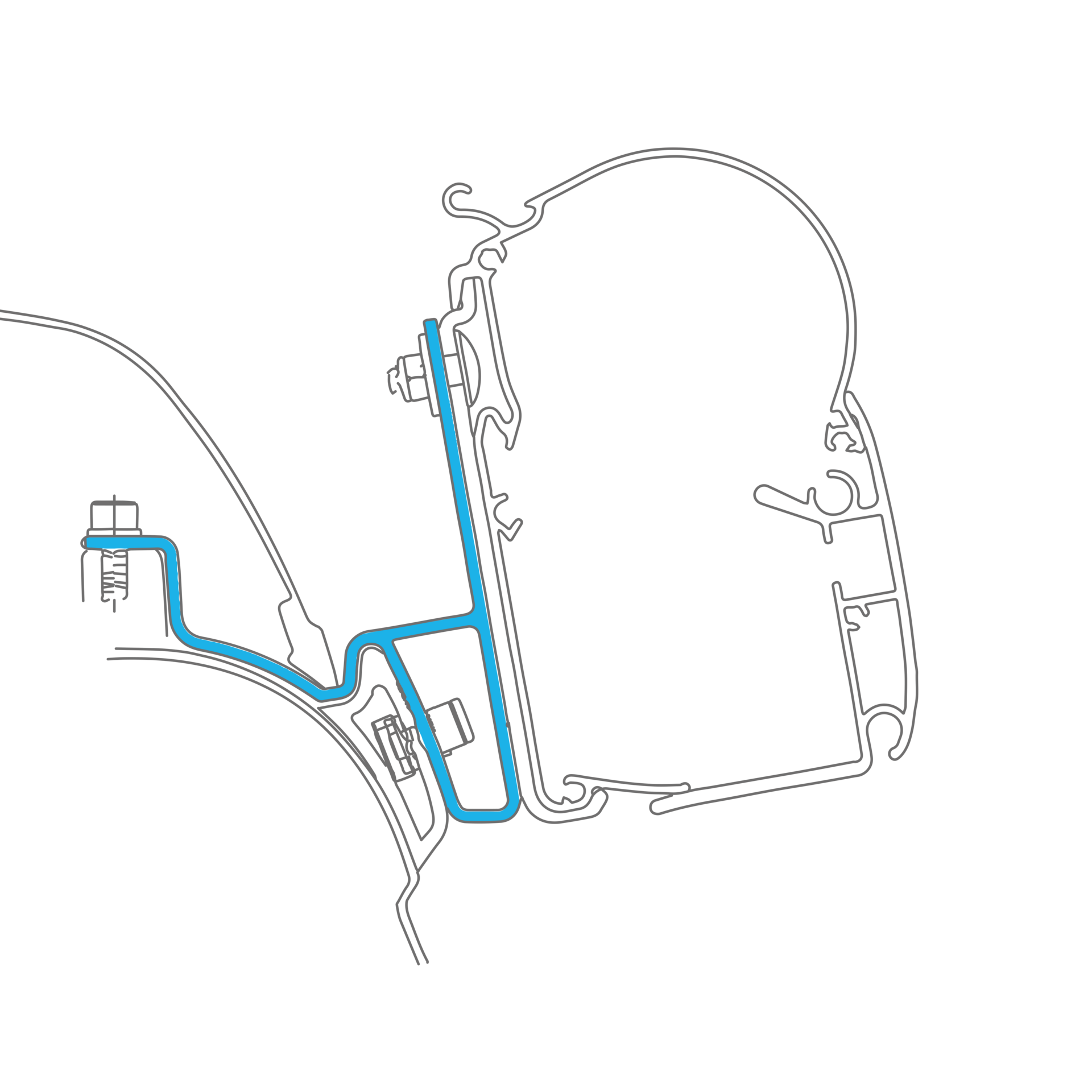 Dometic PerfectWall Adapter 025