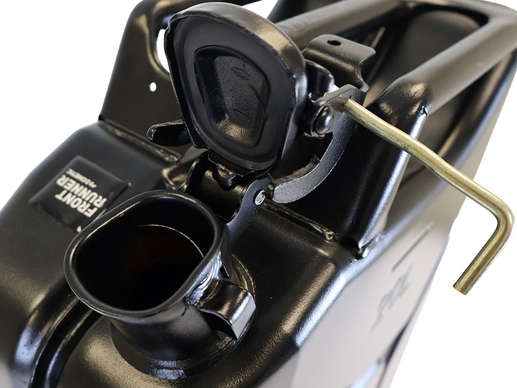 20l Fuel Jerry Can - Black Steel Finish