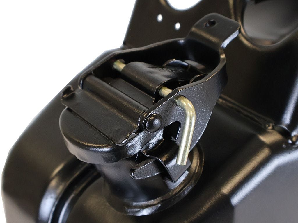 20l Fuel Jerry Can - Black Steel Finish