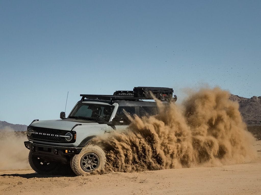 Ford Bronco 4 Door w/Hard Top (2021-Current) Slimline II Roof Rack Kit