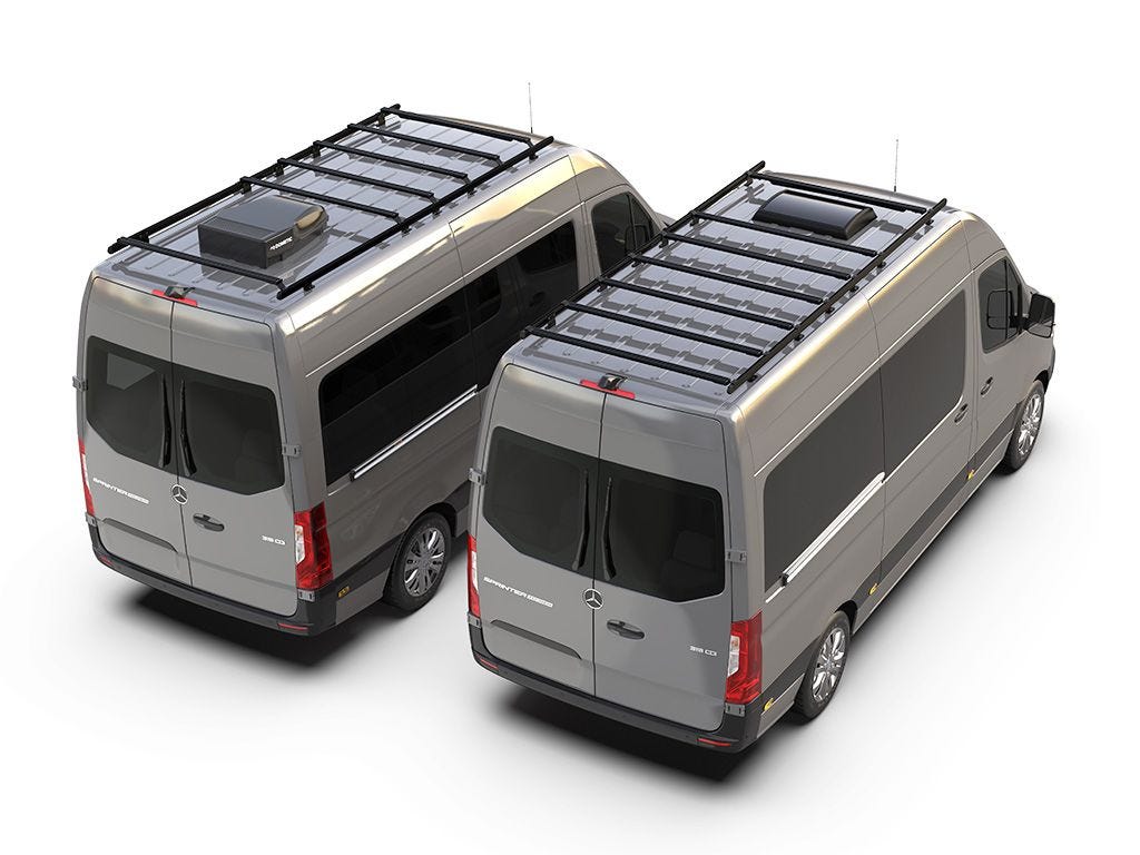 Mercedes-Benz Sprinter (L2H2/144" MWB/High Roof) (2006-Current) Slimpro Roof Rack Kit