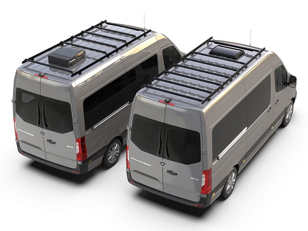 Mercedes-Benz Sprinter (L2H2/144" MWB/High Roof) (2006-Current) Slimpro Roof Rack Kit