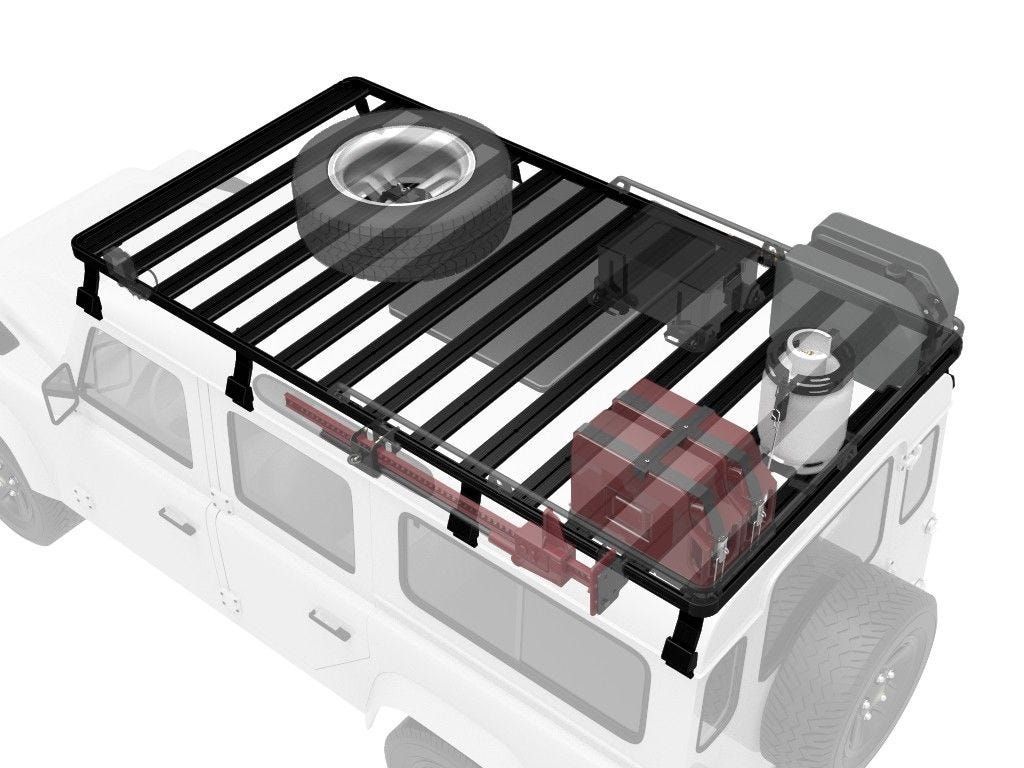 Land Rover Defender 110 Roof Rack (Full Cargo Rack - Tall ) - Front Runner Slimline II