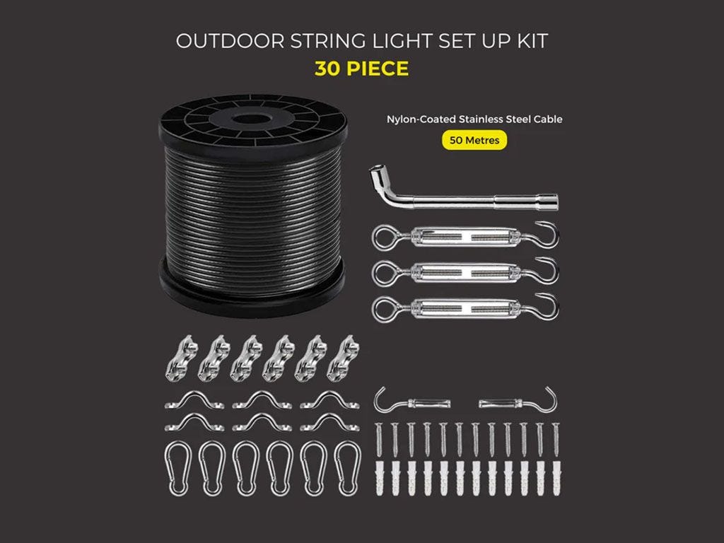 Set Up Kit for Bulb String Lights / 30 pieces 