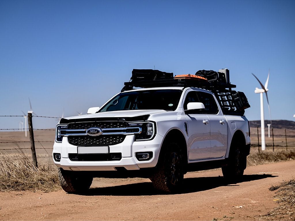 Ford Ranger T6.2 Wildtrak / Raptor Double Cab (2022 - Heute) Pro Ladeflächenträger mit Slimline II Plattform