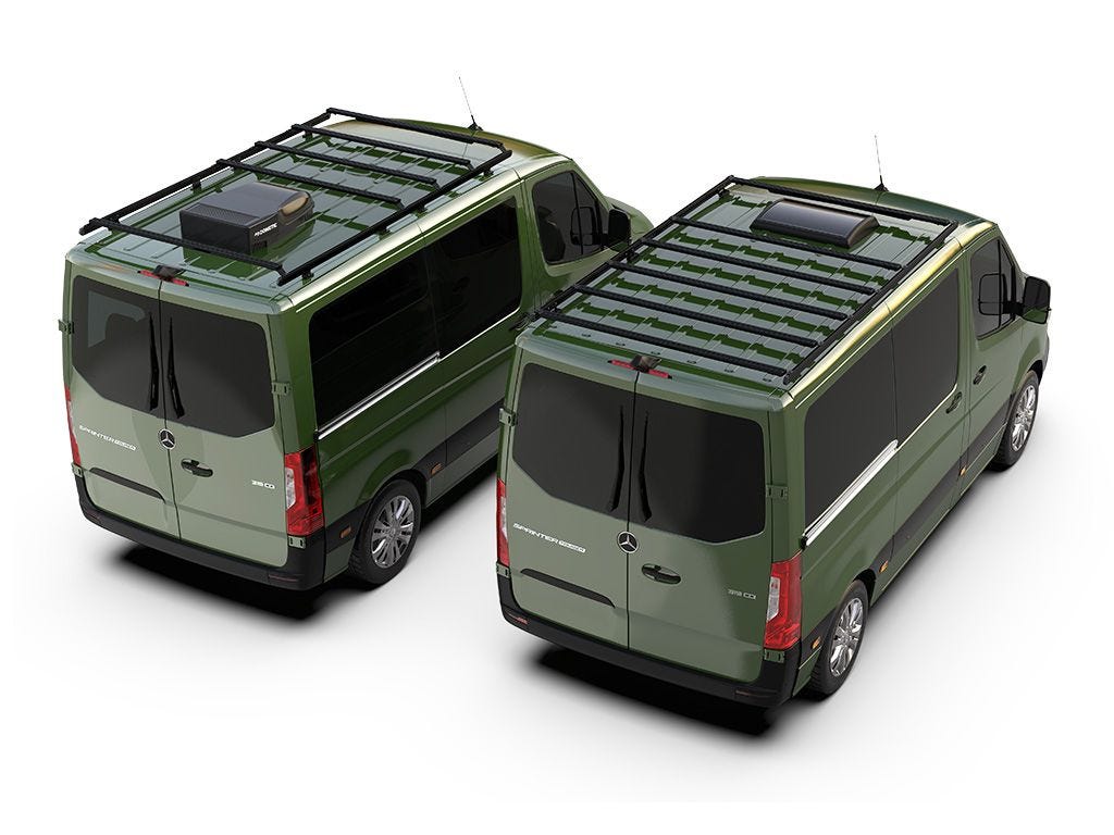 Mercedes-Benz Sprinter (L1H1/128" SWB/Standard Roof) (2006-Current) Slimpro Roof Rack Kit