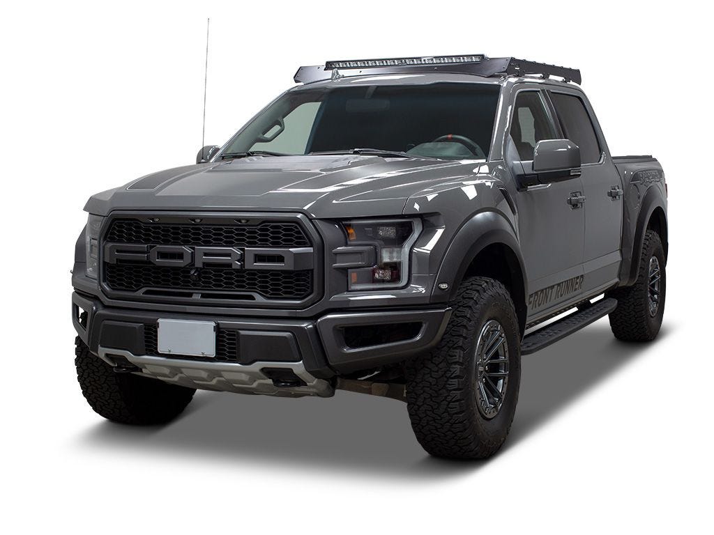 Ford F-150 Crew Cab w/ Sunroof (2015-2020) Slimsport Rack 40" Light Bar Wind Fairing