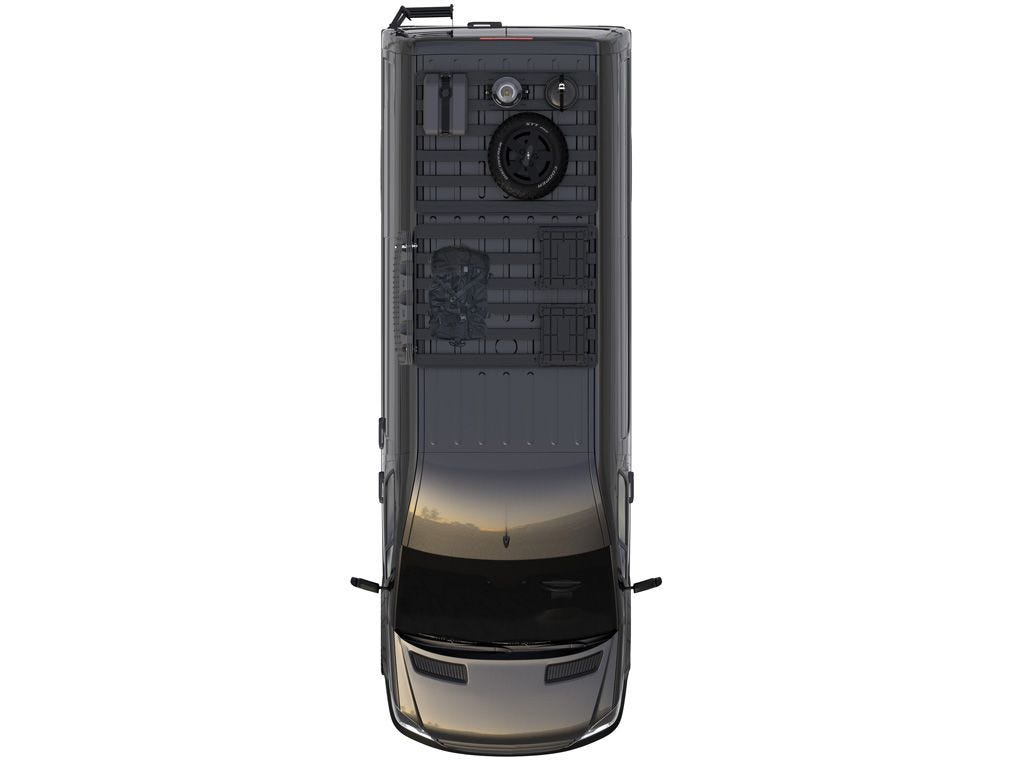 Mercedes-Benz Sprinter 128"/144"/170" / L1/L2/L3 / SWB/MWB/LWB Wheelbase w/o OEM Tracks (2006-Current) Slimline II 1/2 Roof Rack Kit / Tall