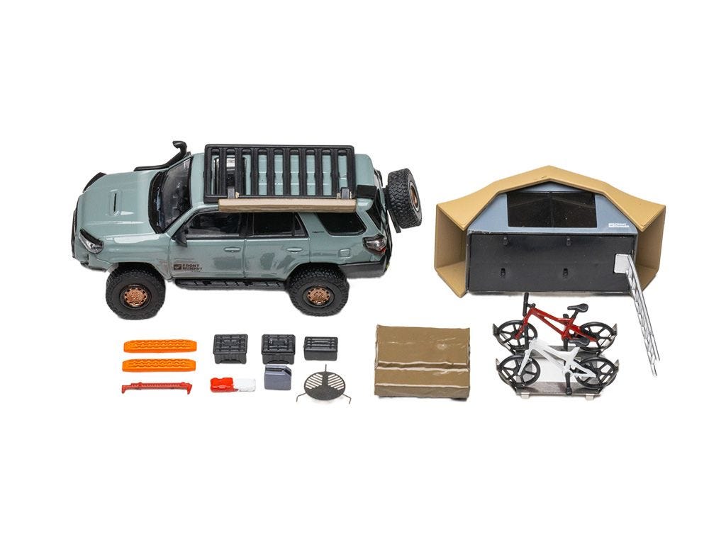 Limited Edition Toyota 4Runner TRD Pro Overland Lunar Rock Diecast Model Set