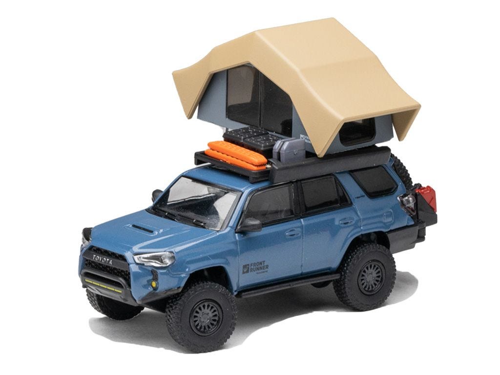 Limited Edition Toyota 4Runner TRD Pro Overland Cavalry Blue Diecast Model Set