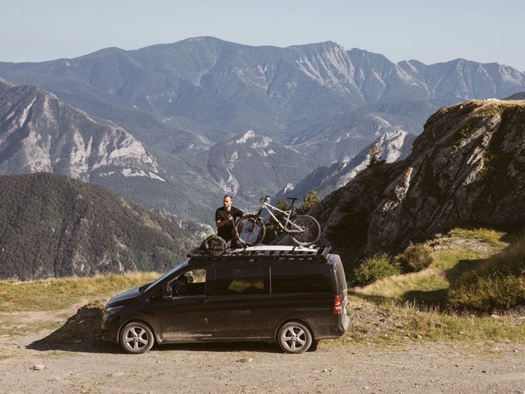 Mercedes-Benz V-Class L1 (2014-Current) Slimline II Roof Rack Kit