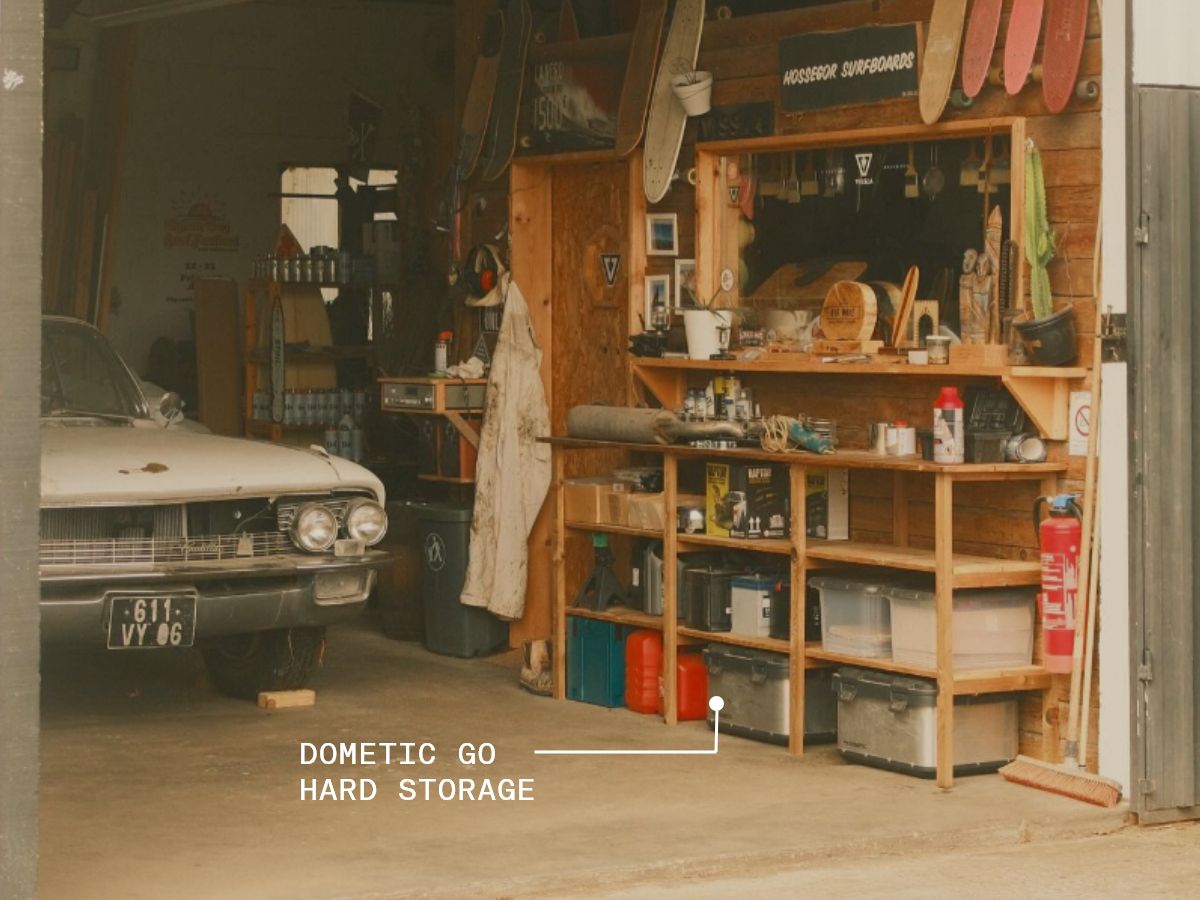 Image of inside a workshop / garage