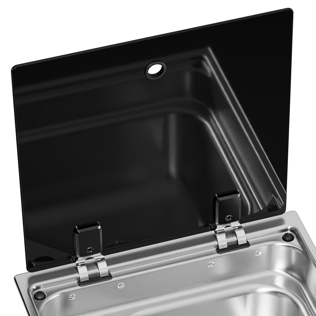 Heat-resistant glass lid