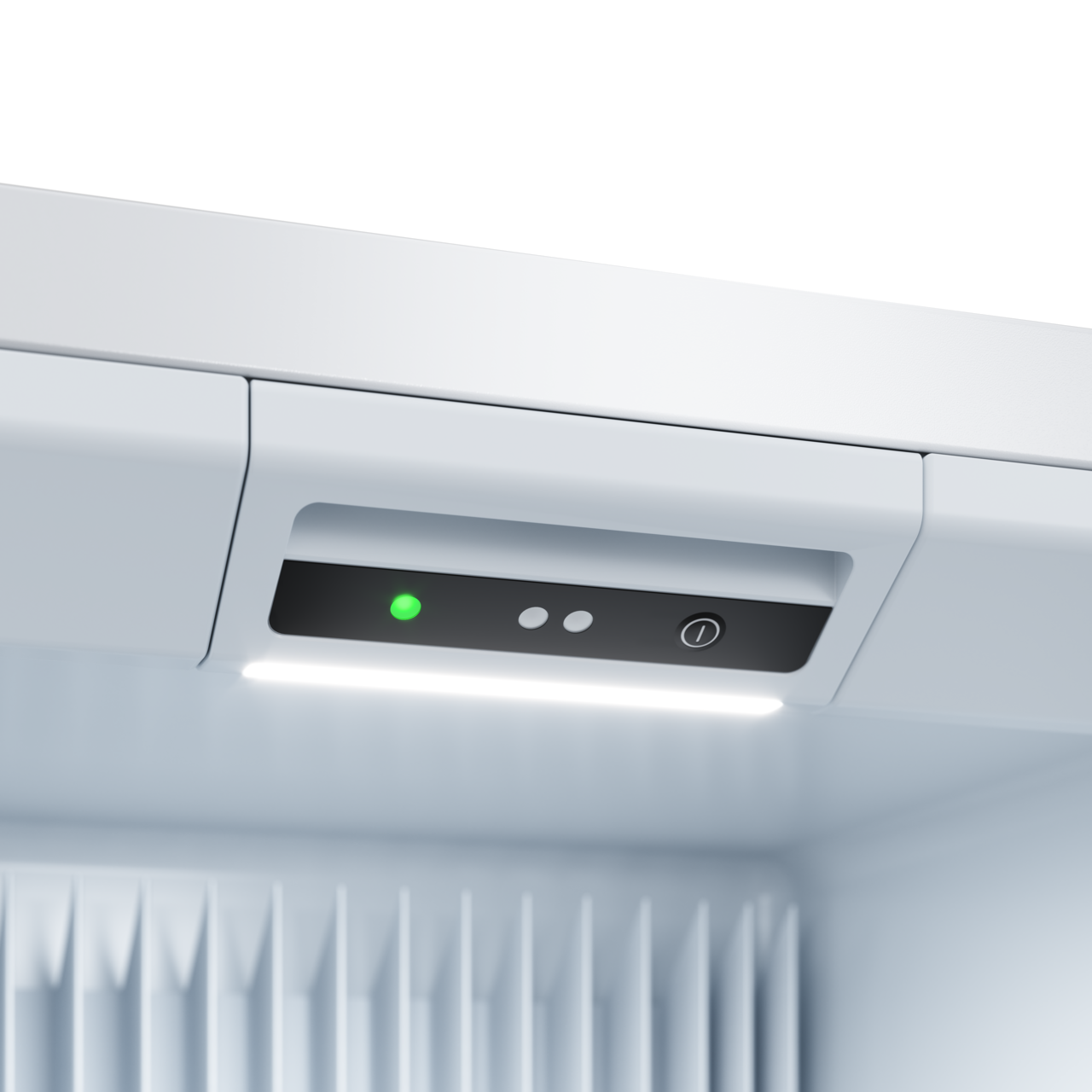 Control panel with LED strip