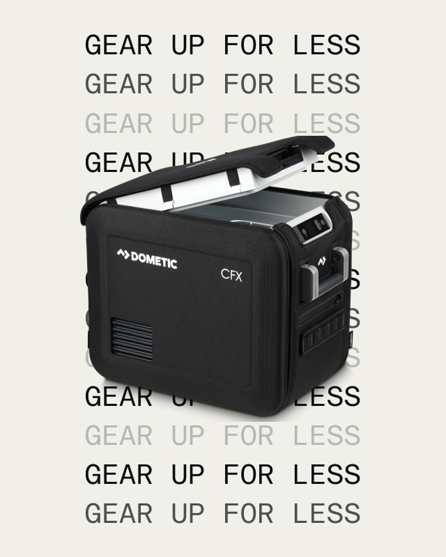 Kaufe eine CFX5 Kompressorkühlbox. Erhalte eine kostenlose Schutzhülle dazu. Black Friday bei Dometic.