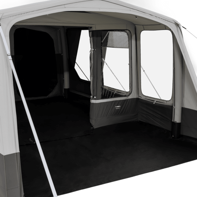 Zip-out porch door