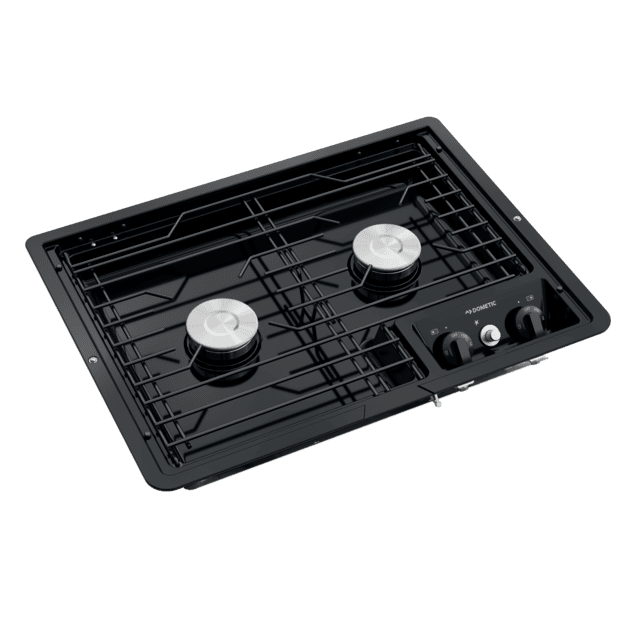 Dometic 2-Burner Drop-In Gas Cooktop, Black