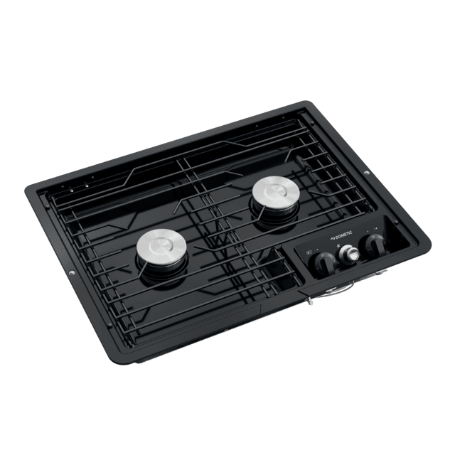 Dometic 2-Burner Drop-In Gas Cooktop, Black
