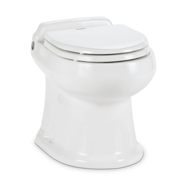 Dometic MasterFlush 8743 12V Macerator Toilet with DFTP Flush Panel