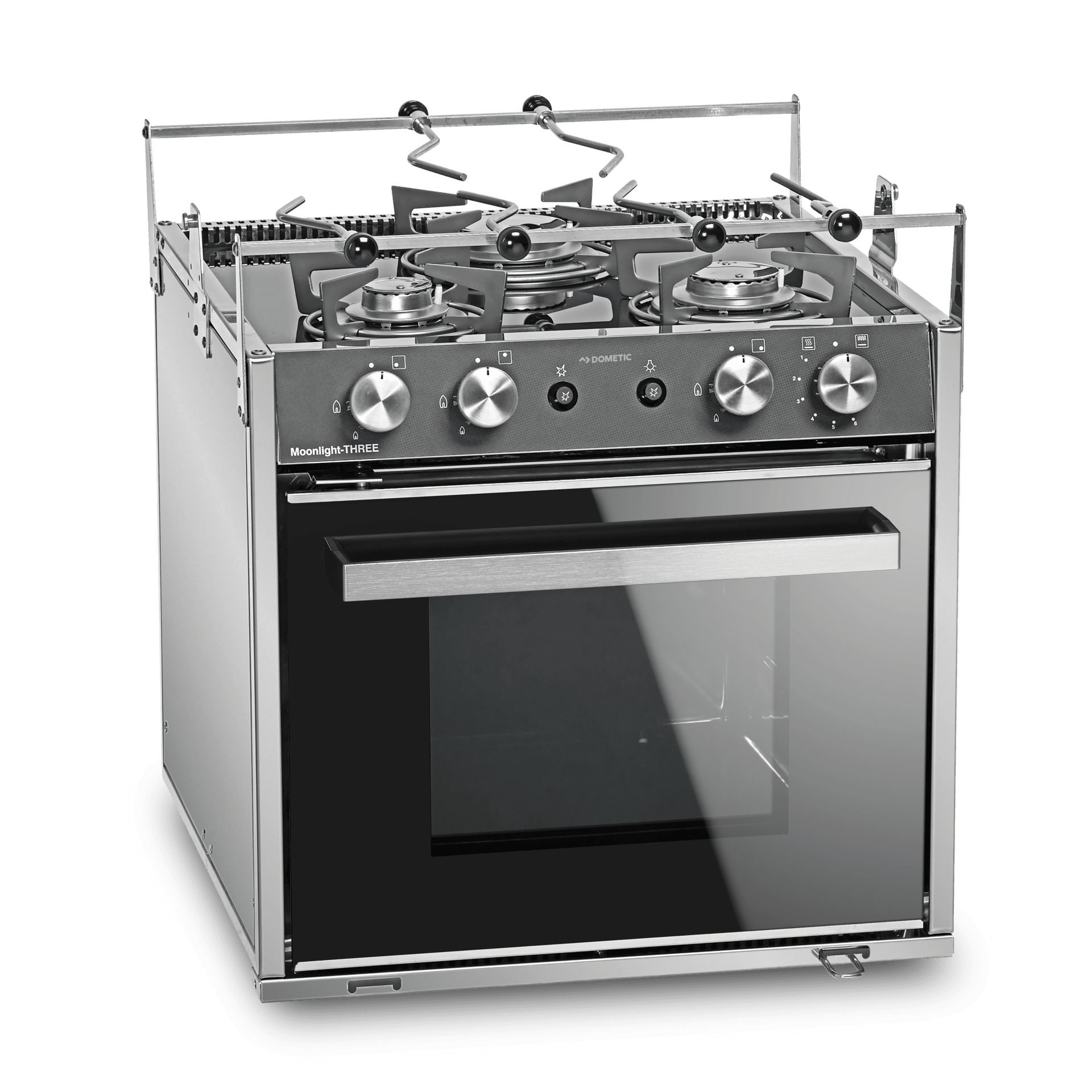 Dometic™ CU-433US Moonlight RV Propane 3-Burner Stove / Oven - Black