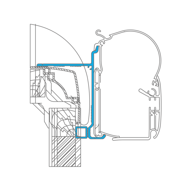 Dometic PerfectWall Adapter 005