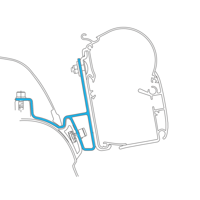 Dometic PerfectWall Adapter 025