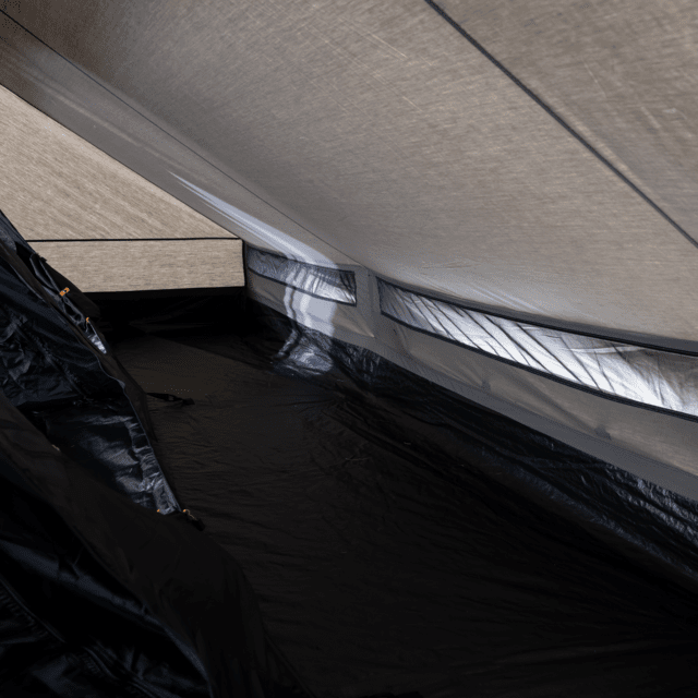 Rear storage area