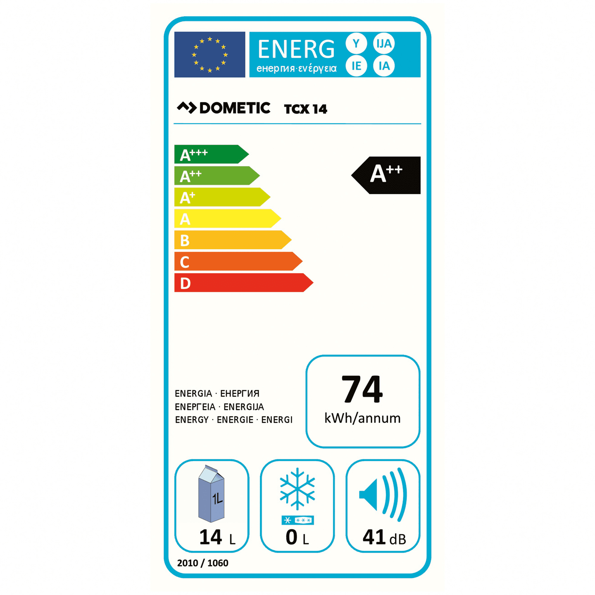 Dometic TropiCool TCX 14 - Tragbare thermoelektrische Kühlbox, 14 l