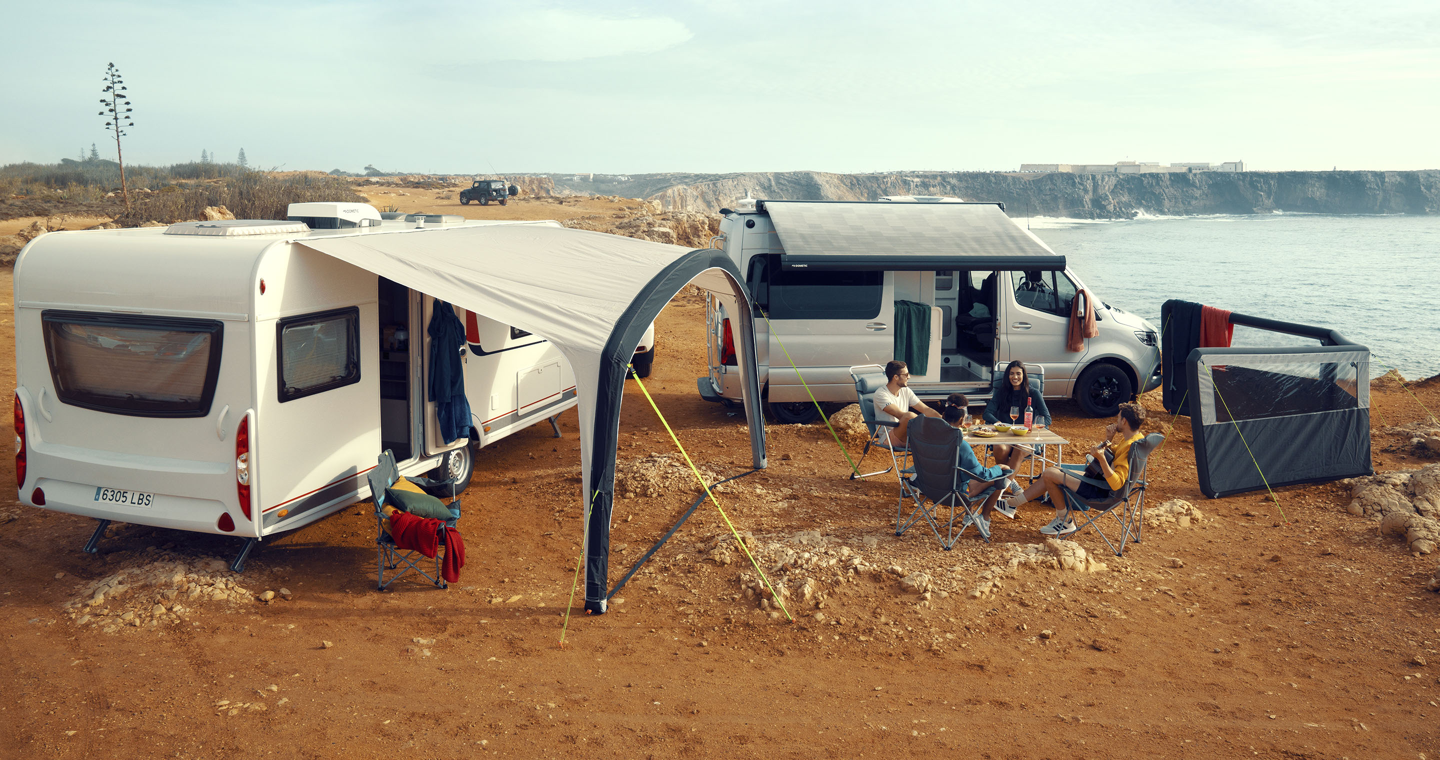 Dometic Ace Air Pro Auvent gonflable pour caravane et camping-car (400 S) :  : Auto et Moto