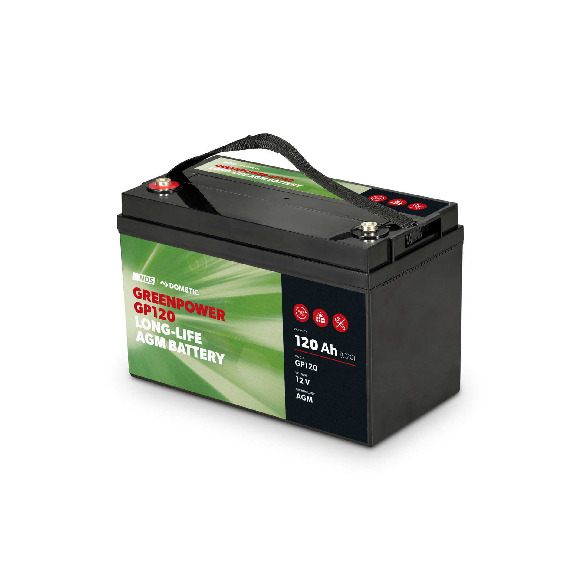 NDS　 GREENPOWER　ＧＰ100Ｂ　AGMバッテリー 　未使用 Dometic NDS GREENPOWER GP120 | Dometic