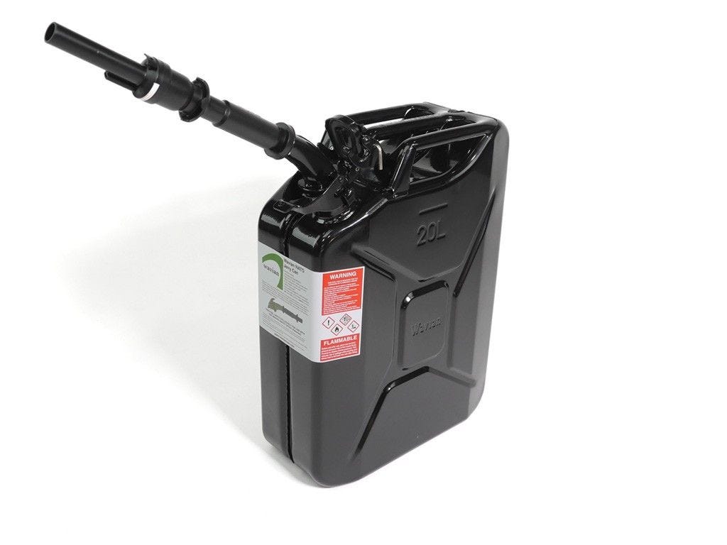 20l Black Fuel Jerry Can w/ Spout | Dometic