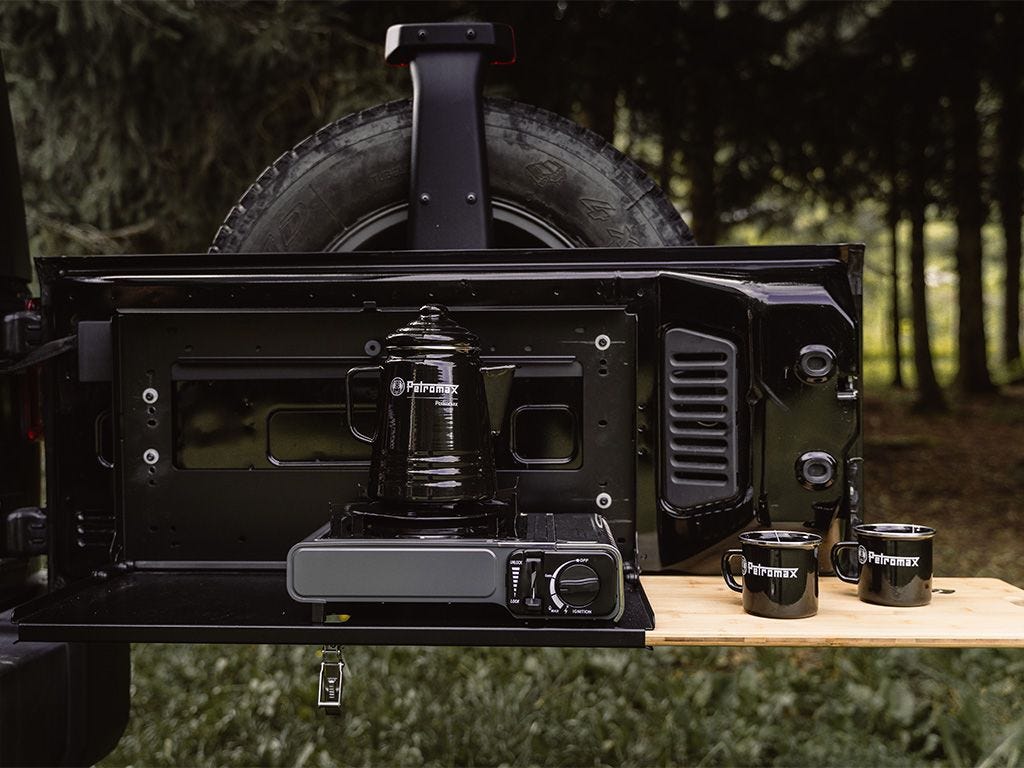 U-Box Wrangler Tailgate Table 2-Tier Foldable Cargo Desk