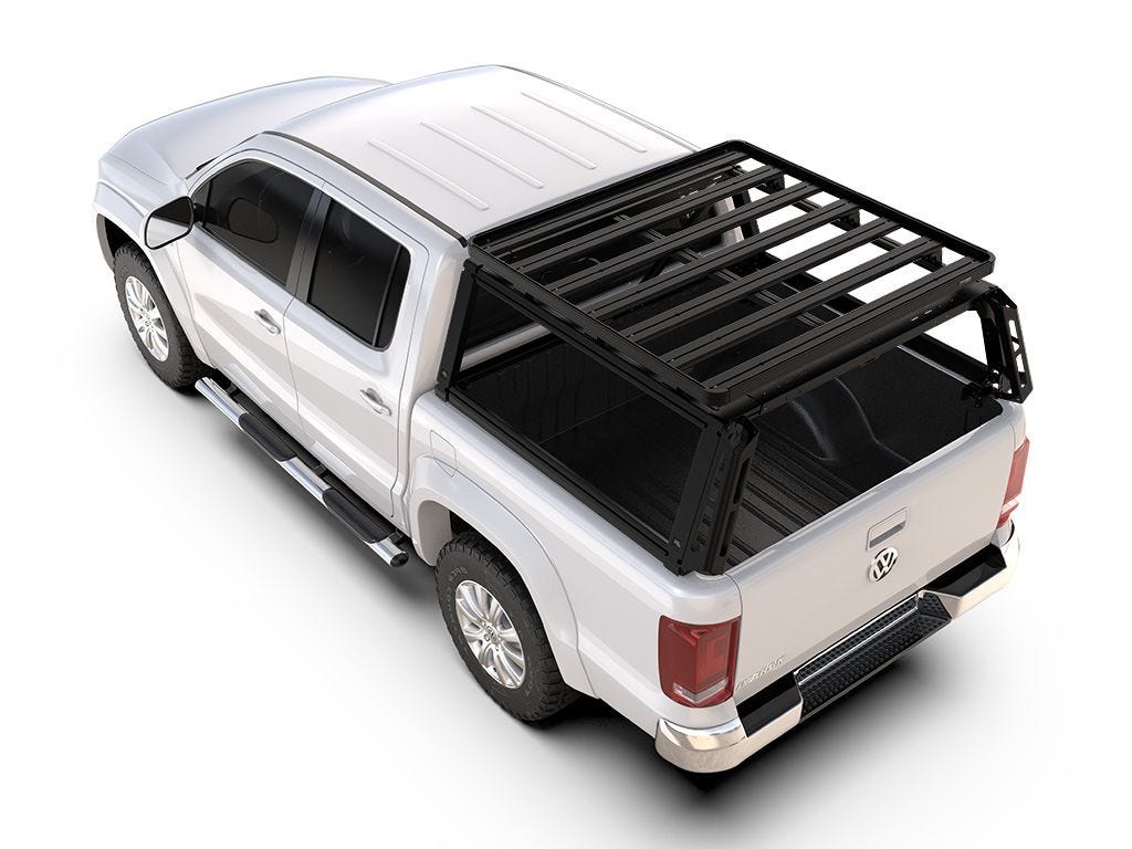Pedane Laterali Con Grembiule In Alluminio Per VW Amarok 2010-2022 - Accessori Auto, Colore Nero - 2