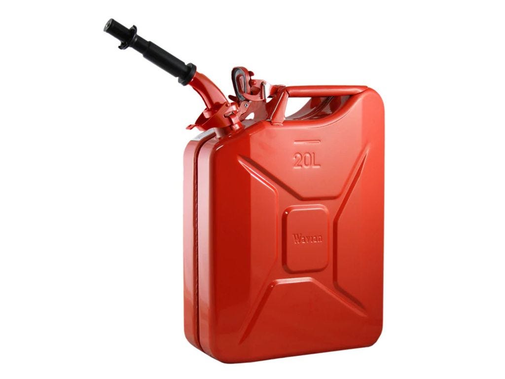 20l Red Fuel Jerry Can w/ Spout | Dometic