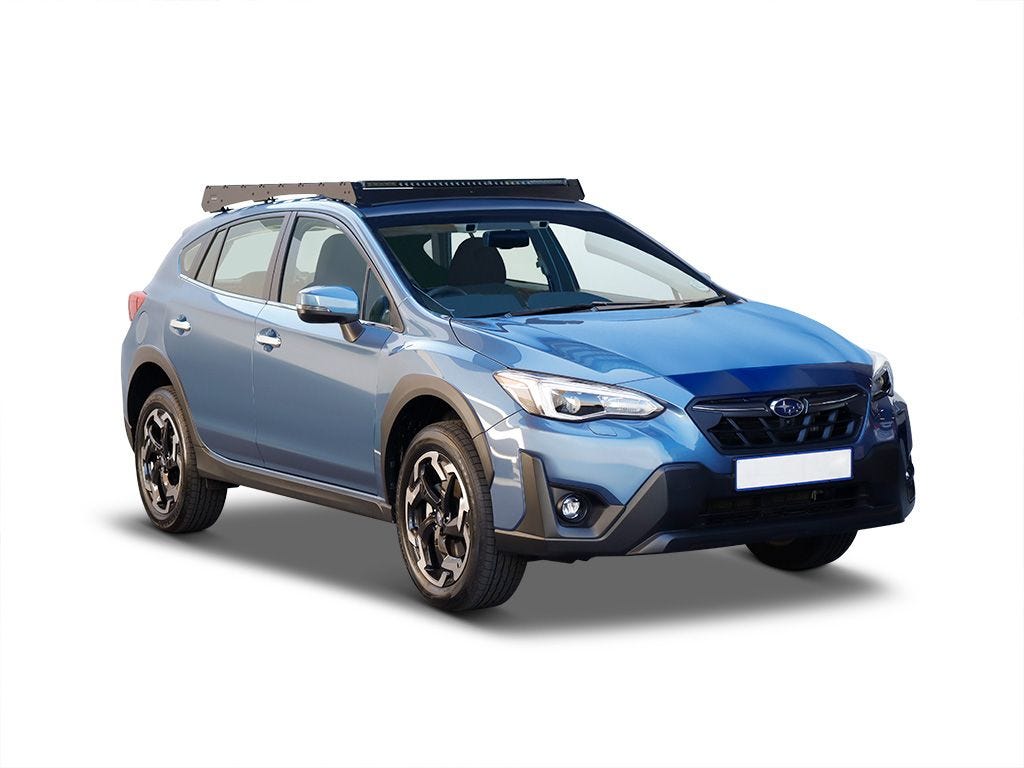 BASIC Model Dakdrager Bagagedrager Compatibel Met Subaru XV 2 2018 2023 Spoorstaven Zwart Aluminium 2 Staven